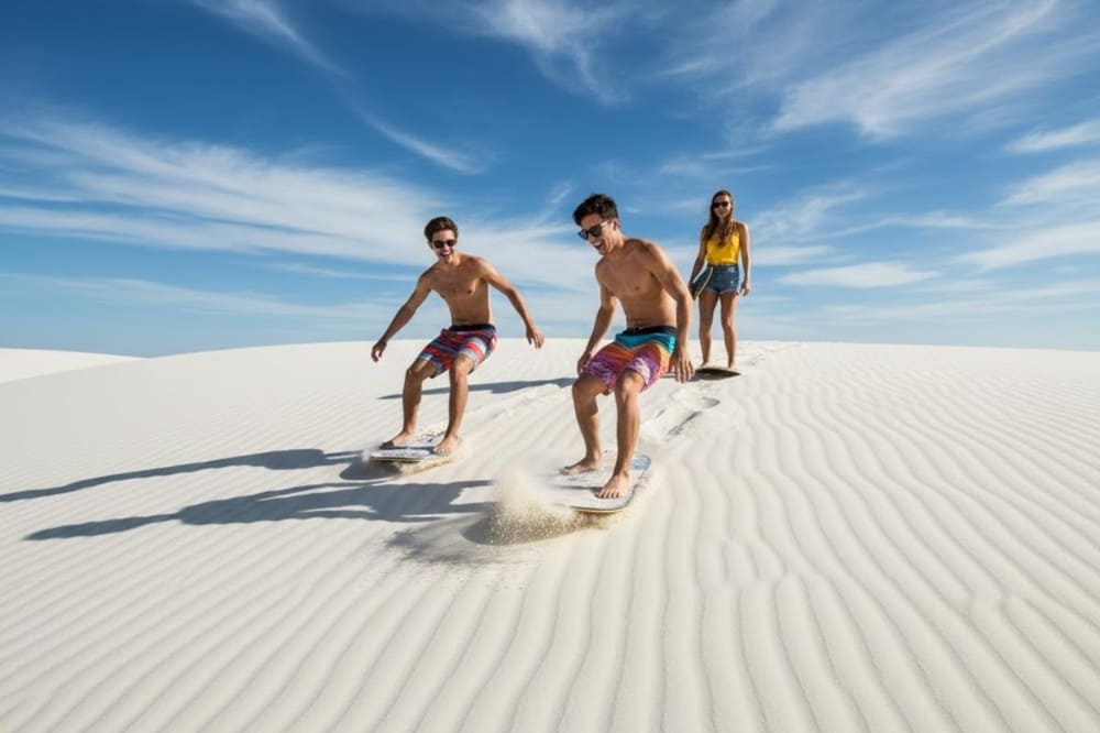 Trải nghiệm trượt cát tại đồi cát Quang Phú